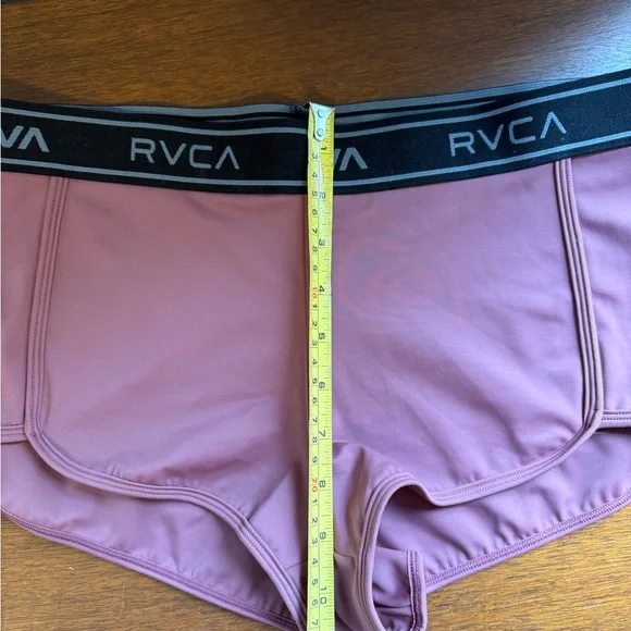 RVCA Women's Mauve / Dusty Pink Swim Booty Shorts - Picture 5 of 10
